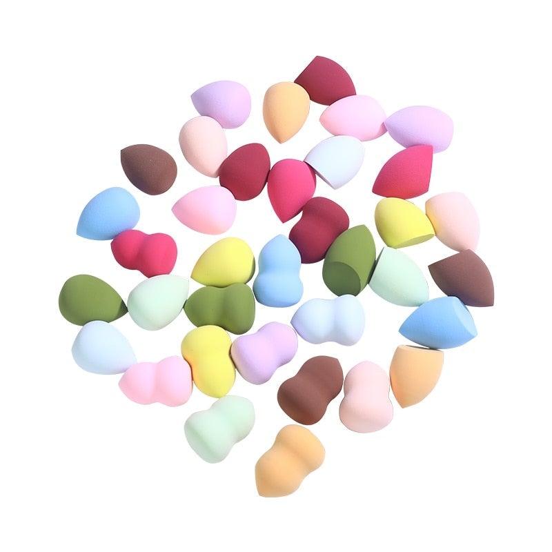 1Pc Women's Makeup Cosmetic Puff Powder Smooth Sponge Beauty Make Up Tools And Accessories  Blending Shape Colorful Soft Design