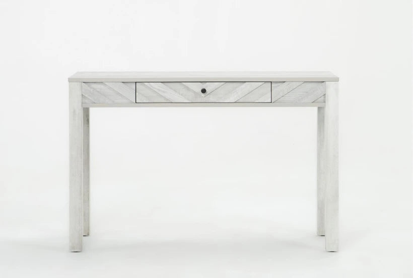 Baylor White 48" 1-Drawer Storage Writing Computer Desk
