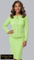 Style: Donna Vinci Knit 13463-MNT Womens Church Suit