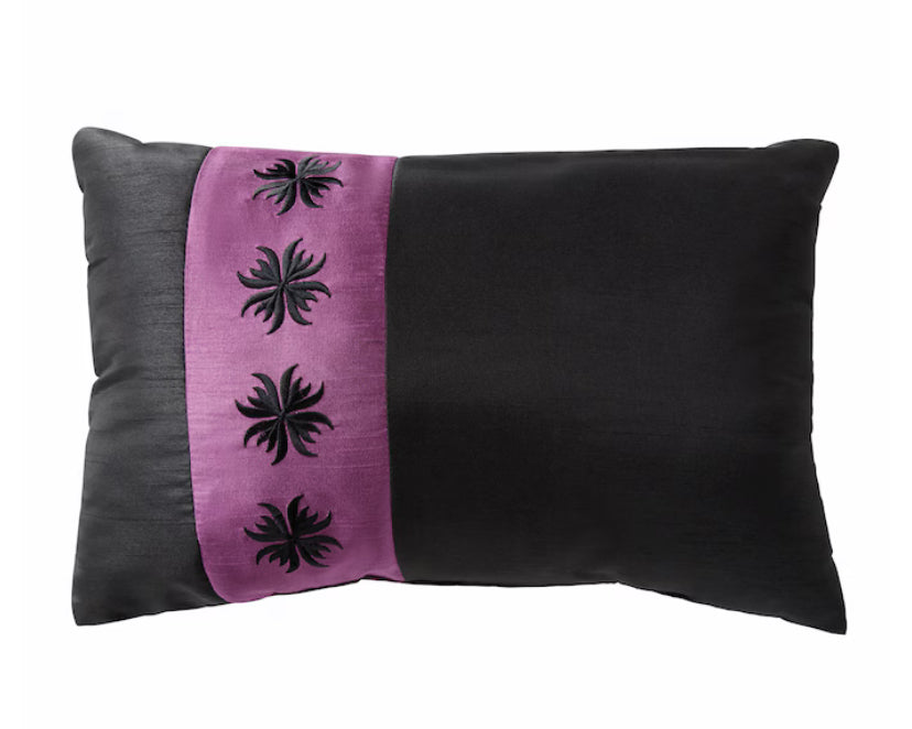 Kismet Embroidered Floral Accent Pillow