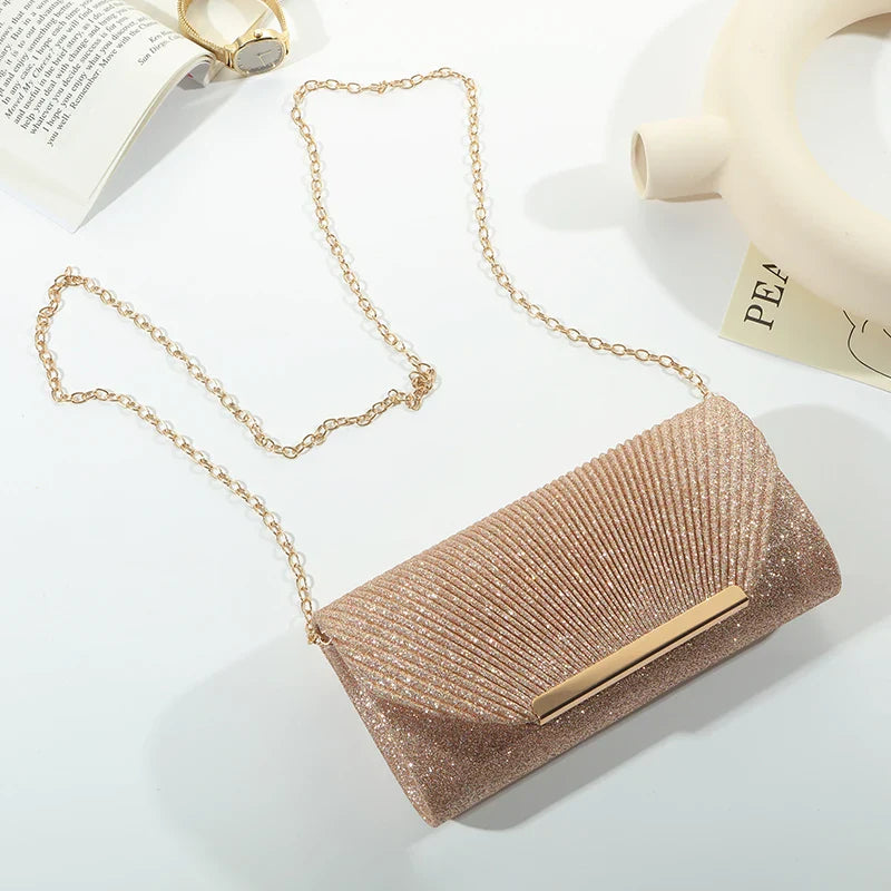 Fashion Elegant Clutch Bag | New Hot Selling Chain Dinner Bag & Bride Bridesmaid Lady Handbag (Factory Outlet)