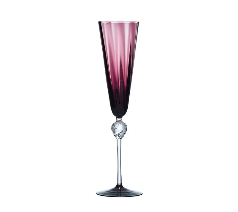 Daphne Flute in Amethyst, Set of 4