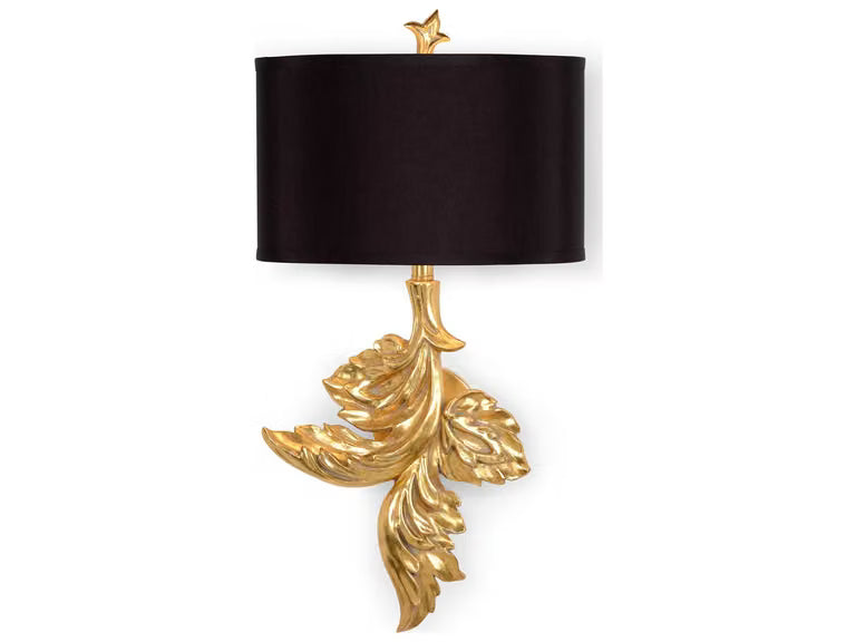 Wildwood Gaylord 1-Light Wall Sconce in Gold Leaf