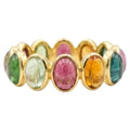 Natural Multi Gemstone 4.4cts Ring in 18k Gold