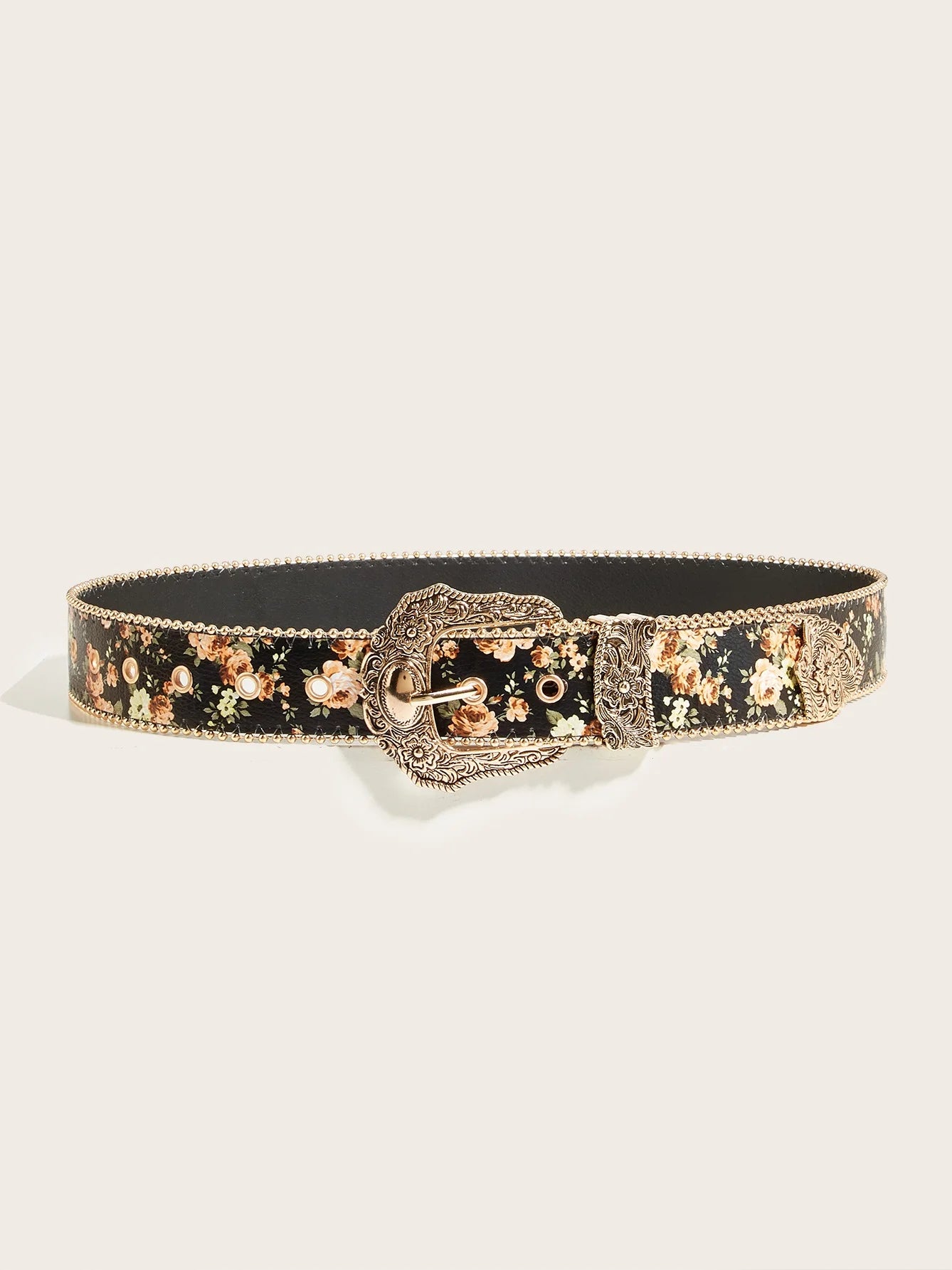 Bohemian Style Fashion High-end Personality Versatile Subculture Retro Floral Jeans Hot Girl