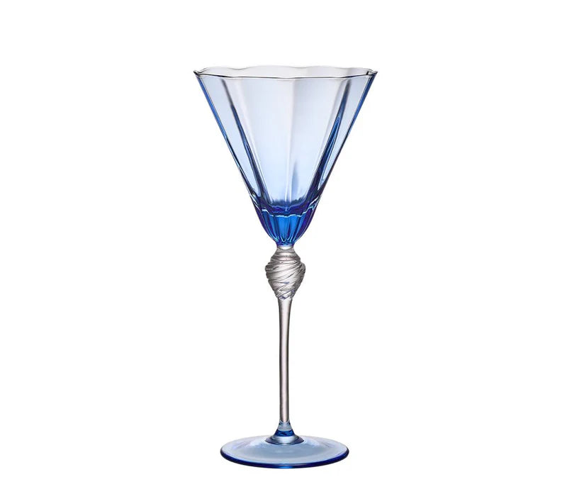 Daphne Wine Glass in Blue, Set of 4