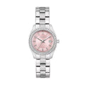 Zales Ladies’ Caravelle by Bulova Crystal Accent Dress Sport Watch with Pink Dial