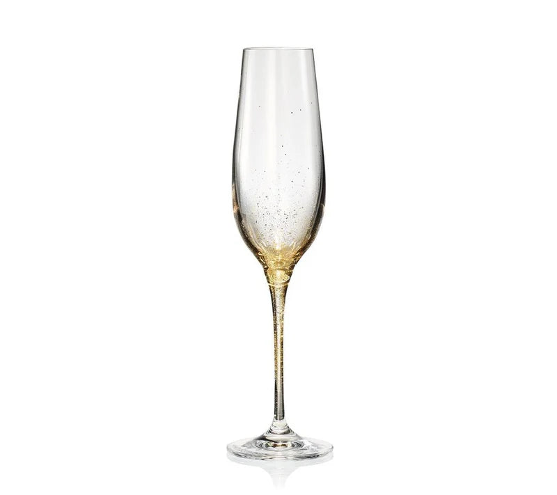 Orion Champagne Glass in Gold, Set of 4