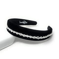 Aria Black Velvet Headband