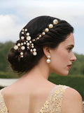 Bridal U-shaped Hairpin Set Updo And Braiding Hairpins 12-piece Handmade Pearl Hairpin Set U-shaped Fork