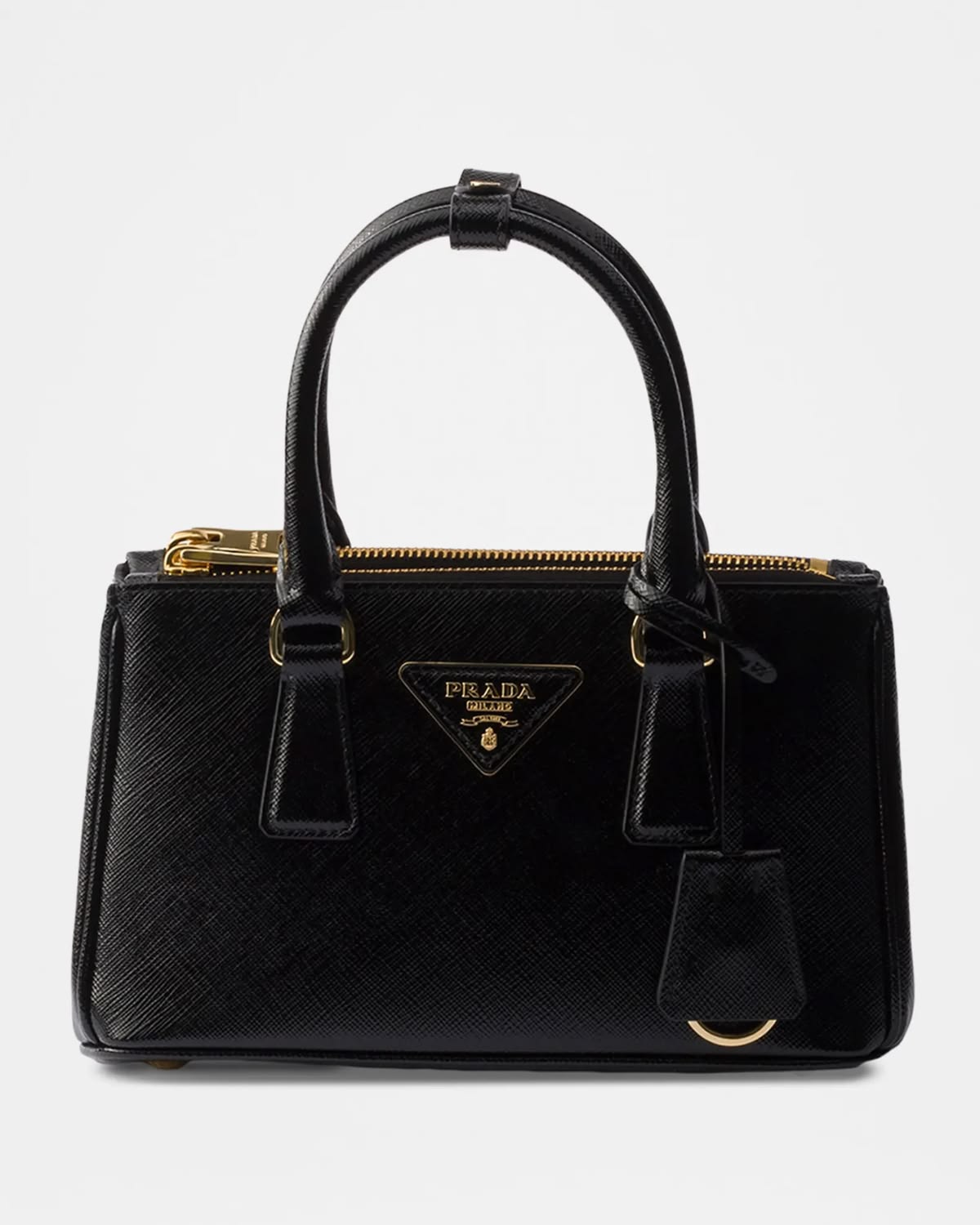 Prada Galleria Mini Patent Saffiano Leather Crossbody Bag