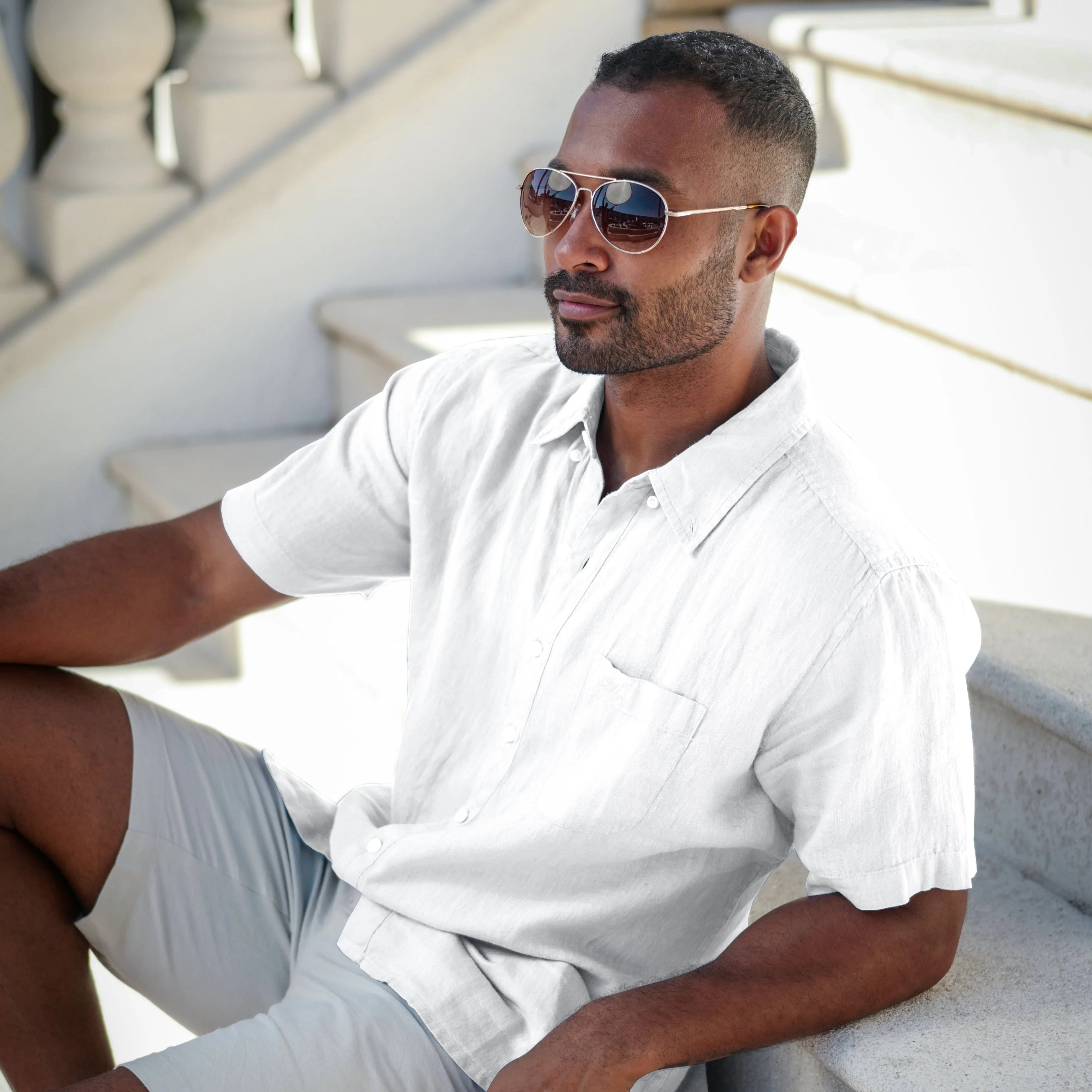 Ernest Short Sleeve Linen Shirt